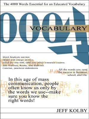 cover image of Vocabulary 4000